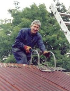 This is Shaun working on a roof